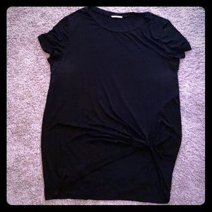 Black side knot tunic